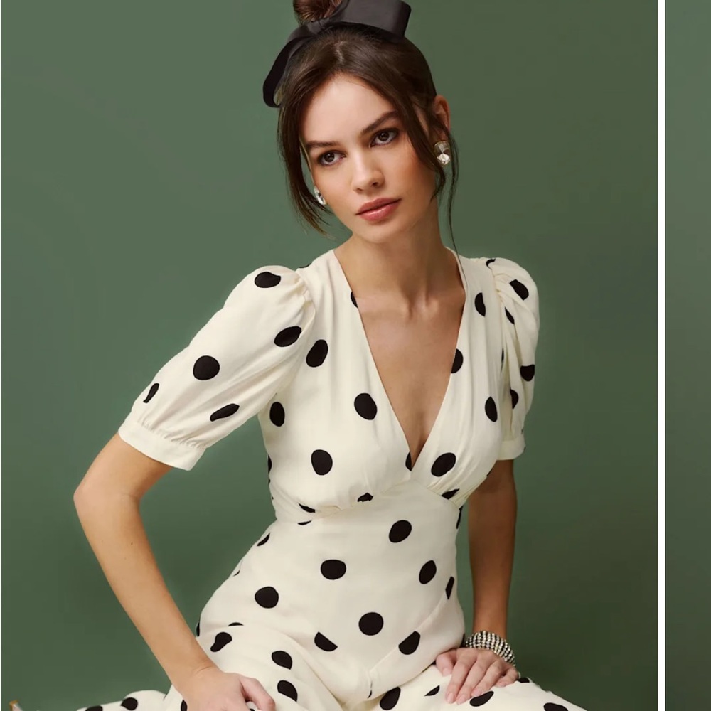 Reformation Naira Dress Ivory - Size 8